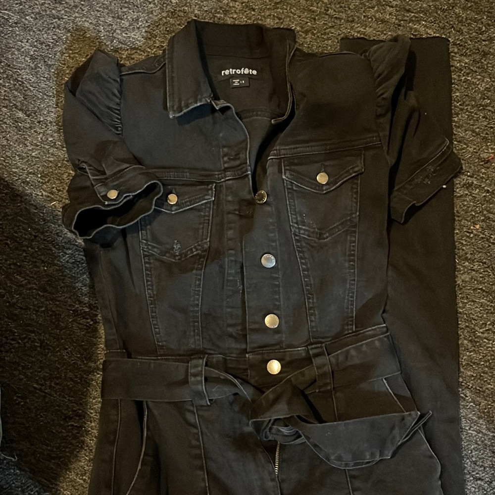 Retrofête Black Jumpsuit